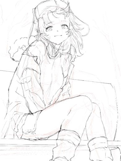 ignore wonky bench perspective #digitalart #animeart #speedpainting #aiart #artregression