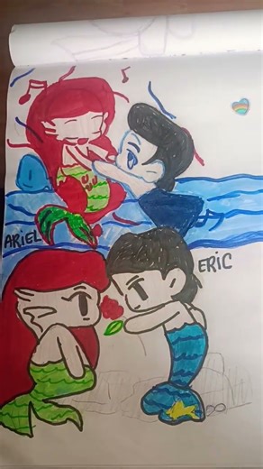 drawing chibi base ariel eric