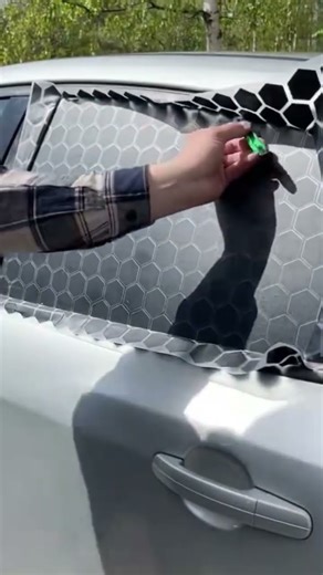 the process of installing stickers on car windows #popular #stickers #car #viralshorts #shorts