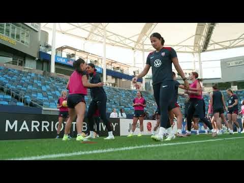 Inside USWNT training — focus before the spotlight.