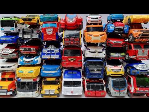 Giant Toy Car Tower: 헬로카봇과 또봇 변신 자동차 쌓기 놀이 Ultimate Tobot & HelloCarbot Collection Transforming ASMR