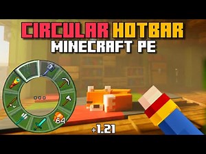 🟢CIRCULAR HOTBAR ADDON for BEDROCK | MINECRAFT PE +1.21 #addons