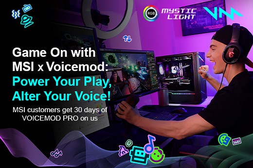 Voicemod and MSI Join Forces for the Best Streaming Experience