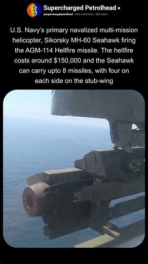 Seahawk firing hellfire missile