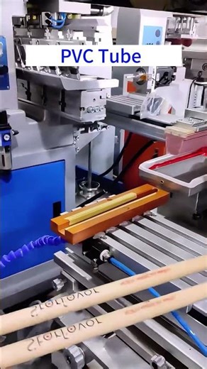 Print on the PVC pipe with our half-automatic pad printing machine.