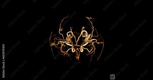 CTA brain or Computed tomography angiography of the brain 3D rendering.
