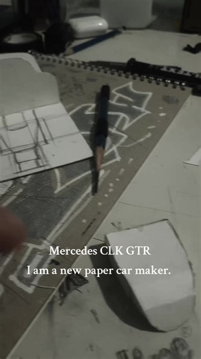 Mercedes CLK GTR Paper Car Crafting Tutorial