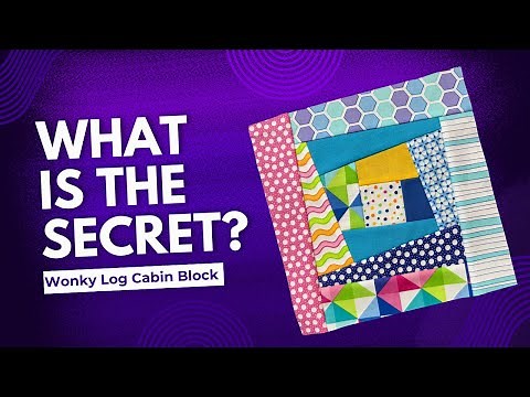 Master the Perfect Wonky Log Cabin Block Using This Smart Ruler