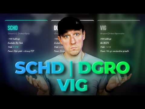 SCHD vs DGRO vs VIG — I Ran the 20-Year Math. Here's the Winner.