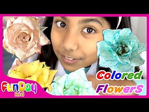 DIY Color Changing Roses | Science Experiment for Kids - ‪@FunDayKid‬