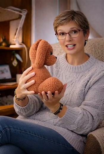 Crochet pattern amigurumi bear - Chunky Chenille Teddy with Heart