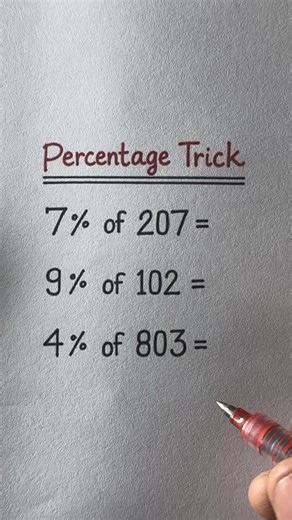 Easy Percentage Trick for Students: Calculate in Seconds!