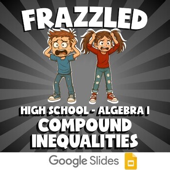 Compound Inequalities FRAZZLED Math Game - No Prep Algebra 1 Review Activity