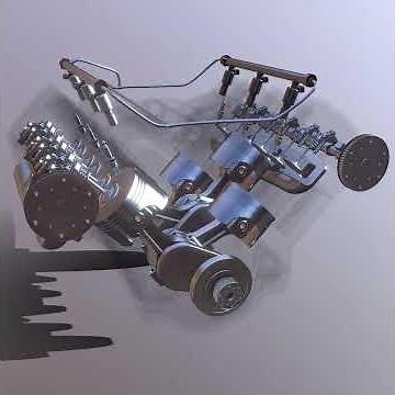 How does a V-engine work?