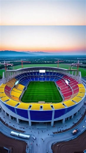 Building a World-Class Football Stadium | Full Timelapse Construction from Zero to Completion