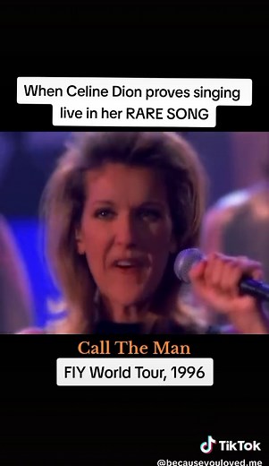 Celine Dion Live Performance of 'Call The Man' | Rare Song Showcase