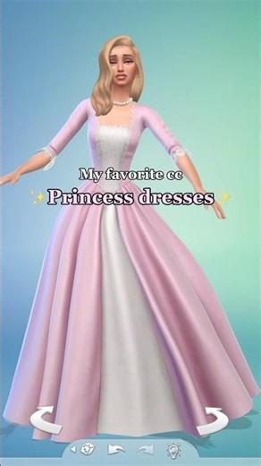 My cc princess dresses 👗 #thesims #thesims4 #princess #dress