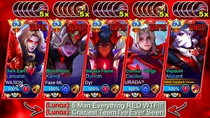 5 MAN VAMPIRE SQUAD WITH A TWIST?! 😱 (All Red Build) | Yuzuke
