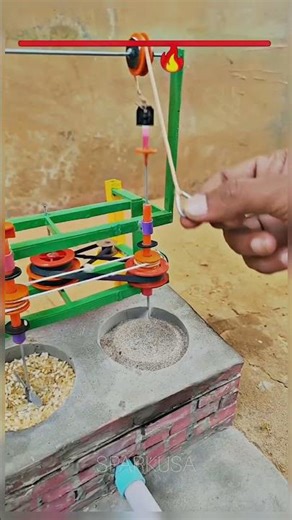 DIY Mini Rice Murmura/Muri Making Machine #youtubeshorts #shorts