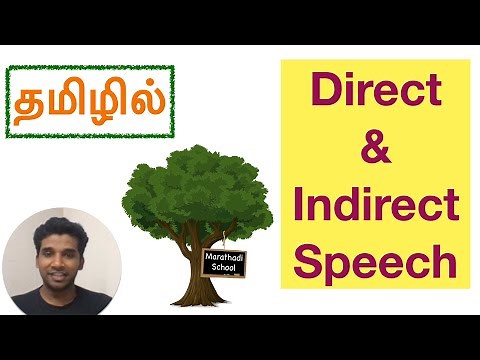 Direct and Indirect Speech | Learn English through Tamil | Marathadi School