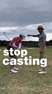 Struggling with an early release? You’re not alone (it’s my crux too). It’s something I’ve been working on for years with coach Ken (dad), and this drill continues to help me actually feel what it takes to make a real change. By forcing you to delay wrist hinge and maintain shaft lean through impact, you get: ✅ Cleaner contact ✅ More club head speed ✅ More distance It’s simple—but not easy. Give it a go and let me know what you feel. 🏌️‍♂️🔥 | Sam Druce