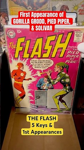THE FLASH - 5 Keys & 1st Appearances - Silver Age Comic Books