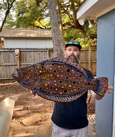 Flounder Art - Etsy