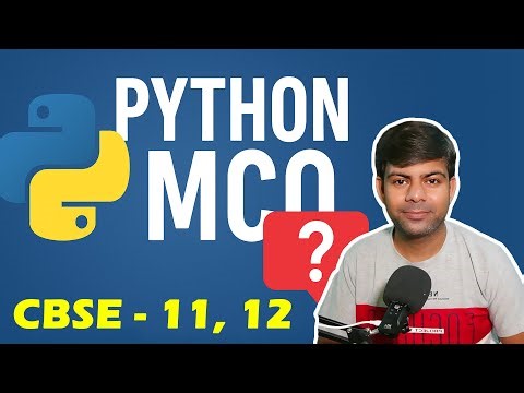 Python MCQs - Computer Science | CBSE Class 11, 12