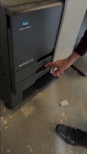 Removing Paper Tray From Konica Minolta Copier