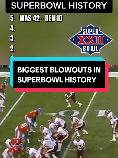 Biggest Super Bowl Blowouts in NFL History