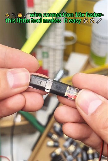 ⚡️⚡️🔌🔌🧑‍🔧wire connection 10x faster-this little tool makes it easy 🛠🛠🔧#lightingtips #tiktokshopfinds #tools #electricalwork #carradio