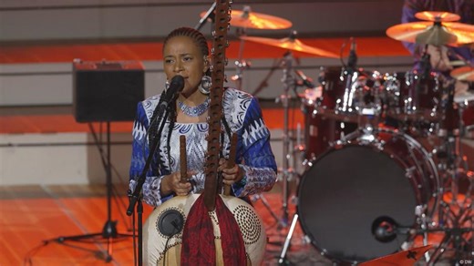 Gambian musician Sona Jobarteh plays at Berlin Philharmonie