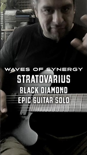 Black Diamond - Stratovarius Epic Guitar Solo Practice.