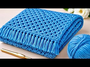 Learn the Easiest Crochet Blanket Stitch Ever! Full Beginner Tutorial