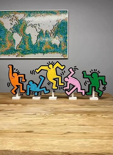 Lego art 31216 Keith Haring – Dancing Figures build