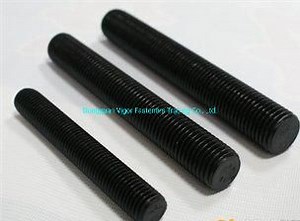 [Hot Item] The Edged Threaded Rod Carbon Steel /Alloy Steel Thread Rod DIN 975 Electro Galvanized, Hot DIP Galvanized, Zinc, Black Threaded Rod B7/ L7