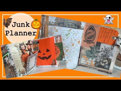 Junk planner layout using hoarded Tim holtz ephemera | tips and tricks
