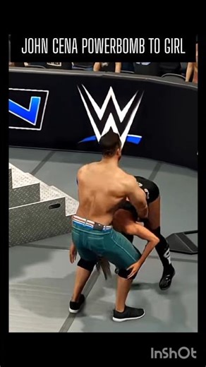 JOHN CENA POWERBOMB TO GIRL