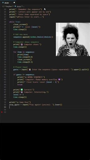 Memory Game | Human vs Computer