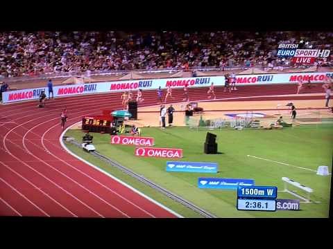 Genzebe Dibaba 1500m WORLD RECORD 3:50.07 Full race
