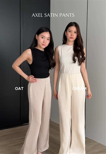 our best-seller satin pants — which one suits you best?✨#satinpants #celanawanitakekinian #celanasatin #celanapanjang #celanapanjangwanita