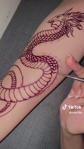 Dragon Henna Tattoo Design Ideas and Inspirations