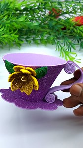 Beautiful Paper Tea Cup ☕ Cup Making Easy Tutorial at Home #diy #handmade | Craftsome