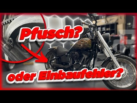 Negligent botched work or installation error? 😳 Custom Harley Davidson Nighttrain inspected | ADC 🔥