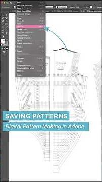 25/49 Saving a Patterns - Digital Pattern Making in Ai #patternmaking #fashiondesign #sewing