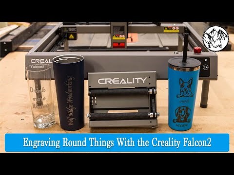 Creality Falcon2 How to easily engrave glass and powder coated tumblers