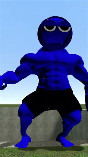 MUSCLE SPRUNKI BROWN AND BLUE VS THE GIANT PIT Garry's mod Gmod