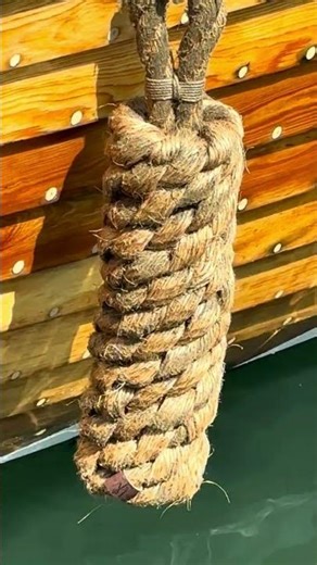 This Rope Once Powered a Ropewalk – Now It Protects a Boat