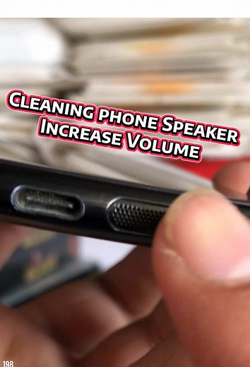 Cleaning Phone Speaker for Louder Sound