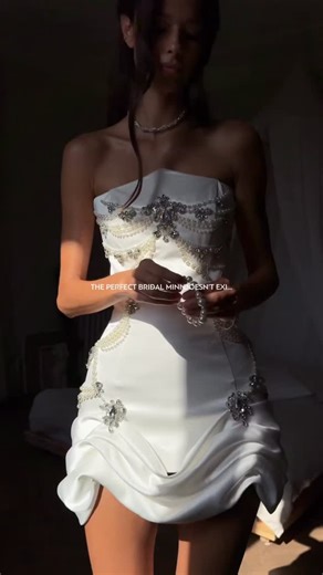 Milla Nova™ on Instagram: "Oh, wait, Zyrel does 😍 #MillaNova #LaMaisonRose #Zyrel #rehearsaldinnerdress #miniweddingdress"